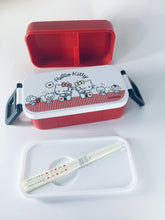 Load image into Gallery viewer, Hello Kitty 2 level bento box lunch tin with chopsticks - 88 And Beyond