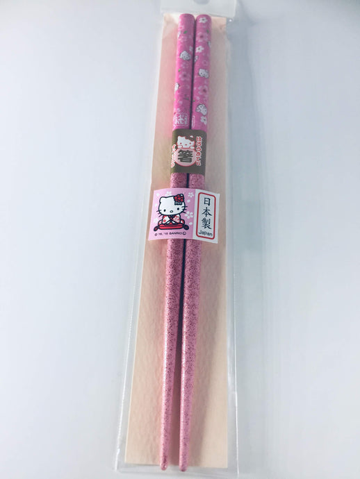 Hello Kitty Pink Japanese Chopsticks - 88 And Beyond