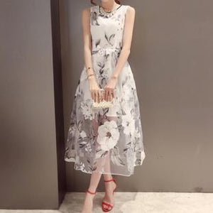 Dress Floral Print - Medium - 88 And Beyond